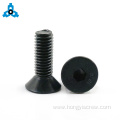 Hex socket black oxide countersunk machine screws